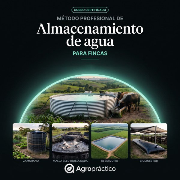 Portada del curso: Método profesional de almacenamiento de agua para fincas